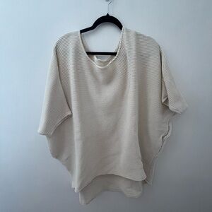 Myrah Penaloza waffle knit top